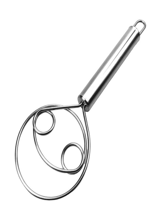 Shriday Bread Mixing Tool, Stainless Steel Danish Dough Whisk, Mixing Tool for Baking Dough, Pizza, Cookies, and Cake Batter, Heavy Duty Kitchen Whisk, Stainless Steel Atta Maker - Image 1