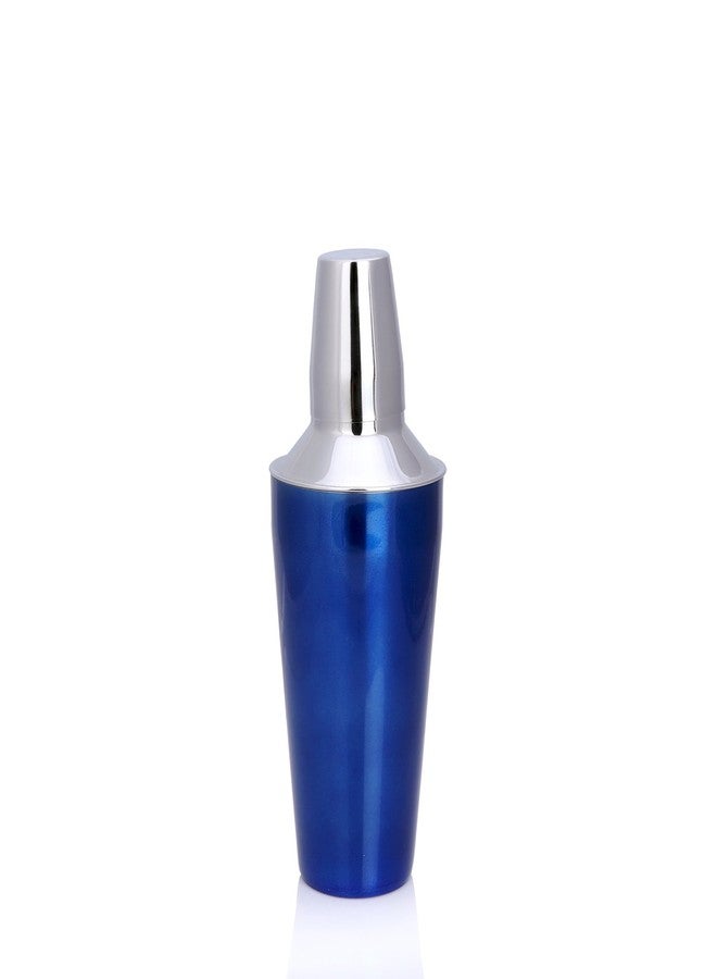Urban Snackers Stainless Steel Cocktail/mocktail Shaker, Blue - Image 2