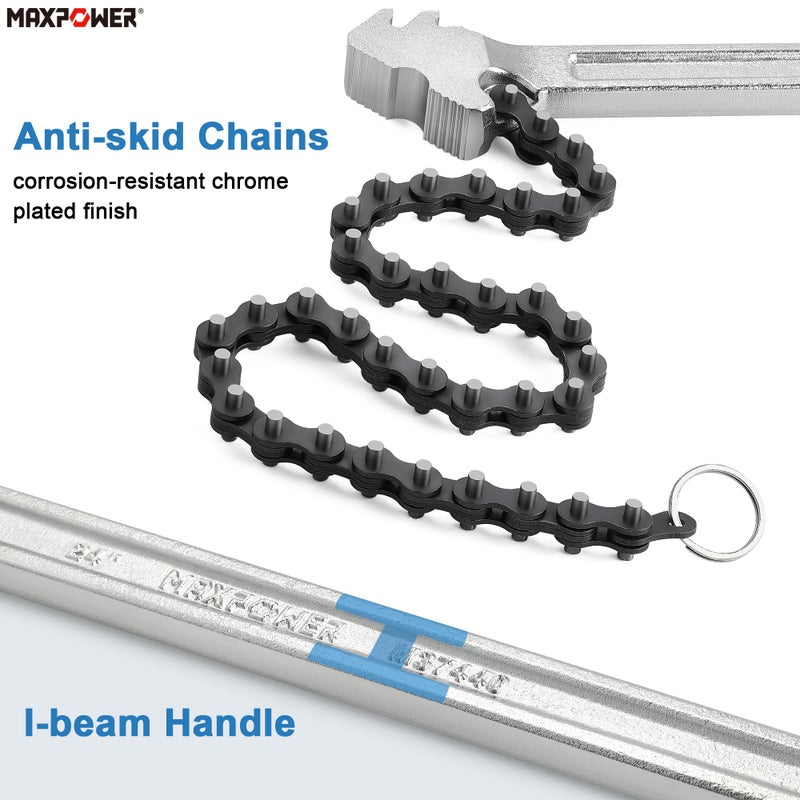 MAXPOWER 24 inch Chain Wrench - Image 4