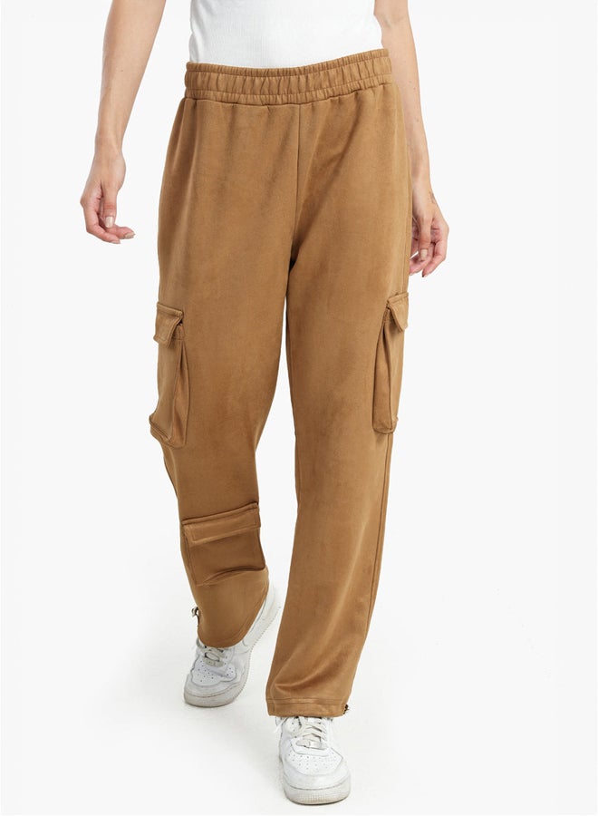 Clue Suede Baggy Pants - Image 1