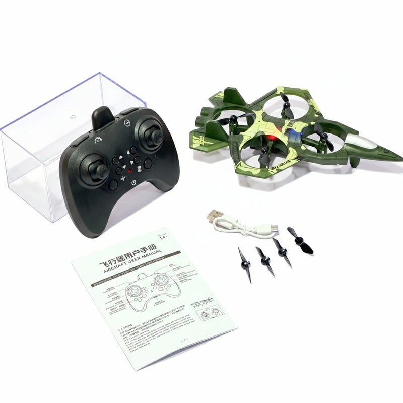 K500 Max Fighter Jet with Remote Control - Green - 201413 - Image 1