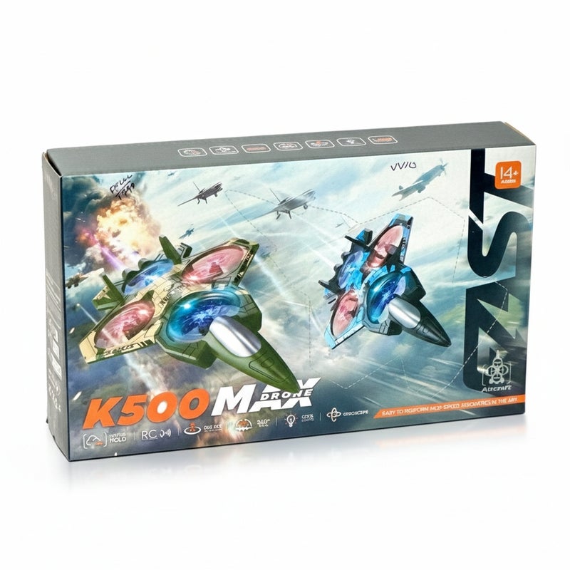 K500 Max Fighter Jet with Remote Control - Green - 201413 - Image 3