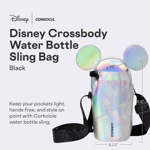 Corkcicle Crossbody Water Bottle Sling Bag - Adjustable Strap - Padded Interior Pocket - Fits 16 oz to 40 oz Tumblers - Summer Drinkware Gift - Minnie Mouse Ears - Image 2