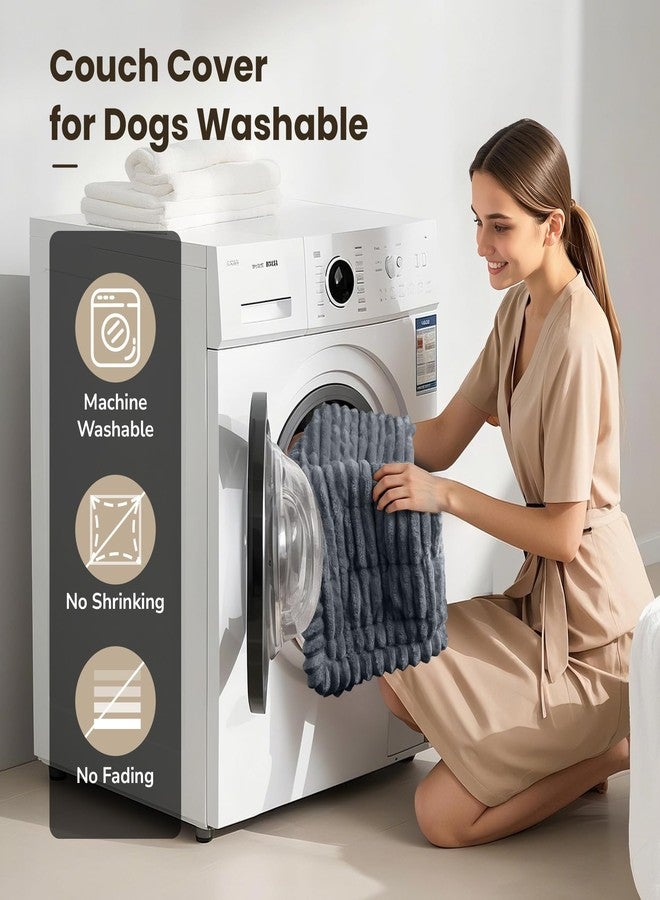 PIGLOG Couch Cover for Dogs Washable, Durable Dog Couch Cover Protector, Fuzzy Pet Couch Covers for Sofa, Non Slip Pet Sofa Cover for Dogs, Soft Dog Cover for Couch, Dog Mat for Couch, 27.6" x 70.9" - Image 3