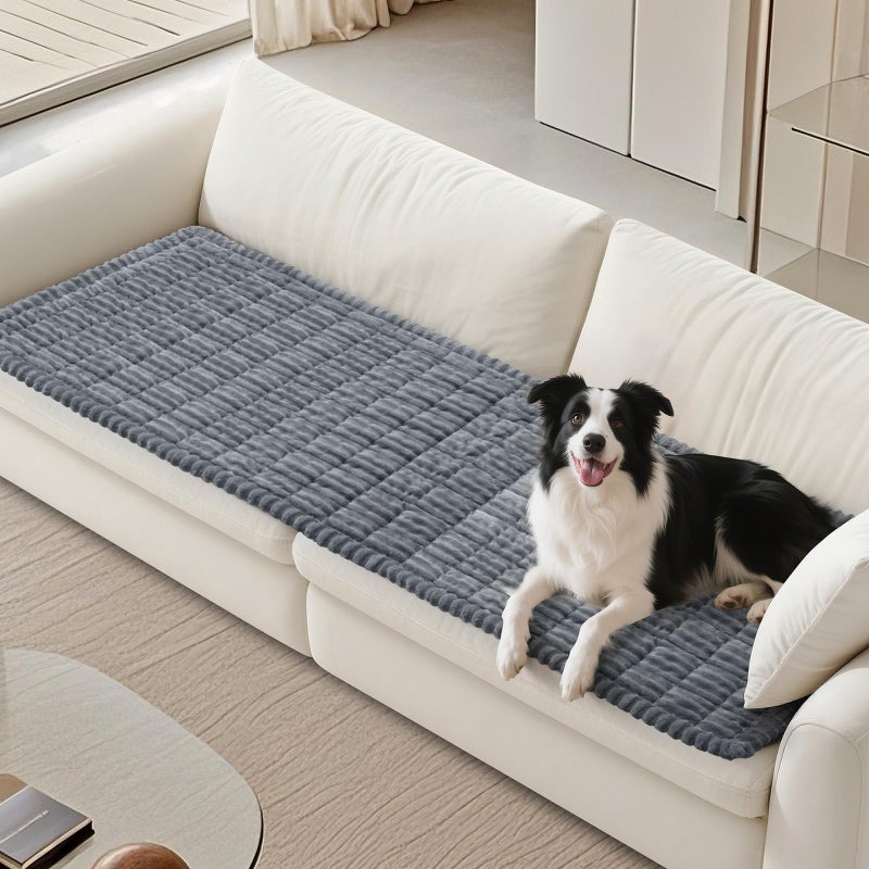 PIGLOG Couch Cover for Dogs Washable, Durable Dog Couch Cover Protector, Fuzzy Pet Couch Covers for Sofa, Non Slip Pet Sofa Cover for Dogs, Soft Dog Cover for Couch, Dog Mat for Couch, 27.6" x 70.9" - Image 1