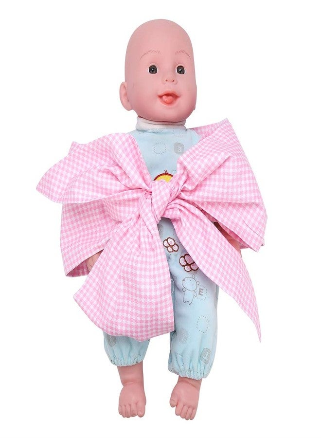 Zerodis Baby Swaddle Wrap Sash, Cotton Maternity Bowknot Newborn Infant Blanket for Photo Shot, Receiving Blankets, Light Plaid - Image 3