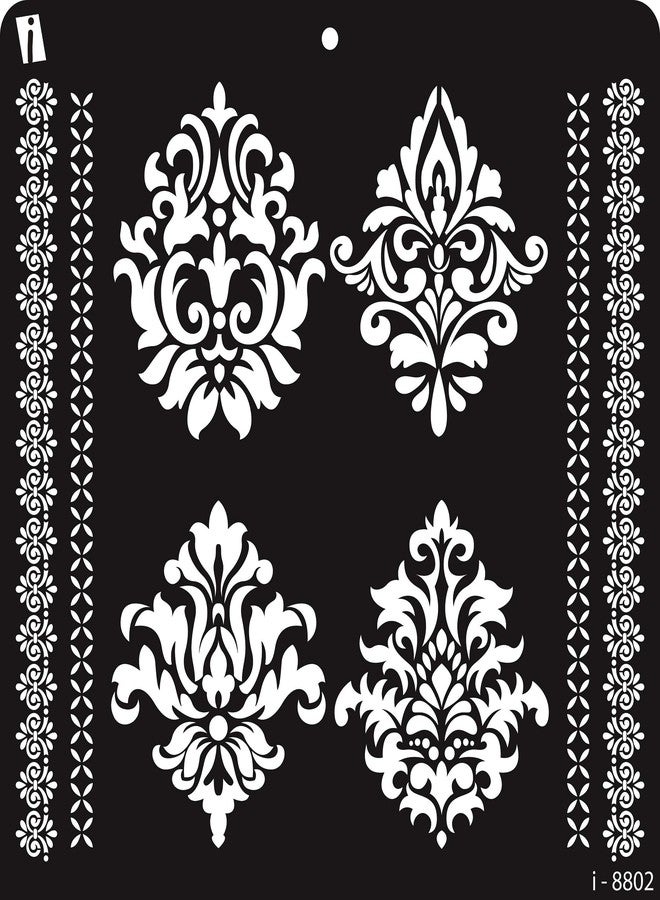 iCraft Decorative Layering Template Stencil (i-8802),12 X 12 Stencil, - Image 1