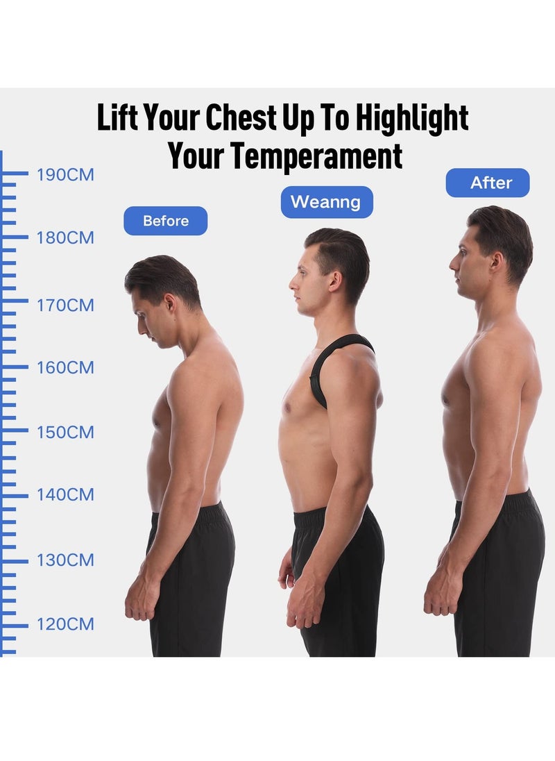 SYOSI - Back Correction Strap, Adjustable Posture Corrector Spine Straightener - Image 1