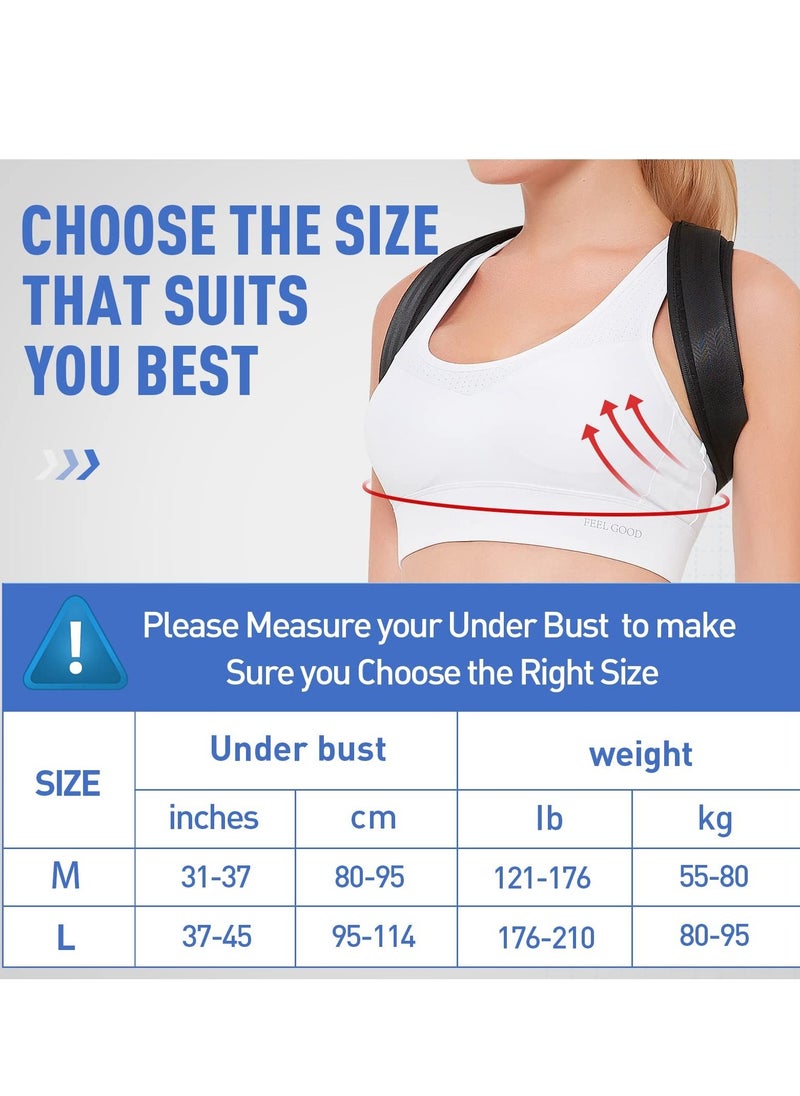 SYOSI - Back Correction Strap, Adjustable Posture Corrector Spine Straightener - Image 1