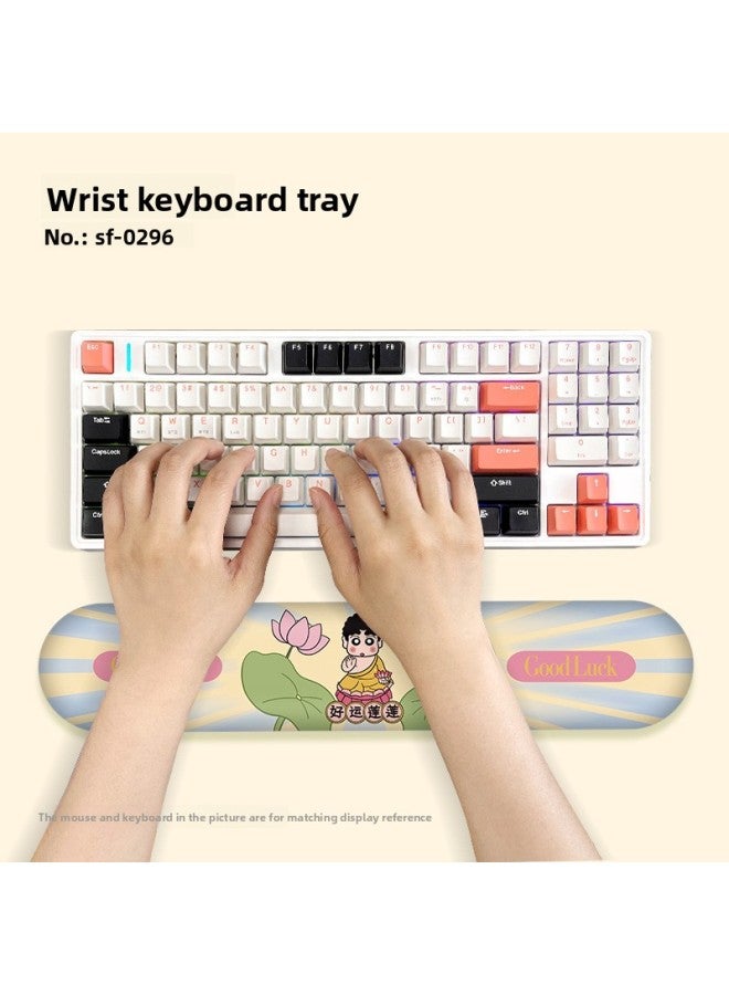 New Good Luck Lotus Memory Foam Wrist Mouse Pad Office Desktop Keyboard Hand Rest Notebook Wrist Pad 