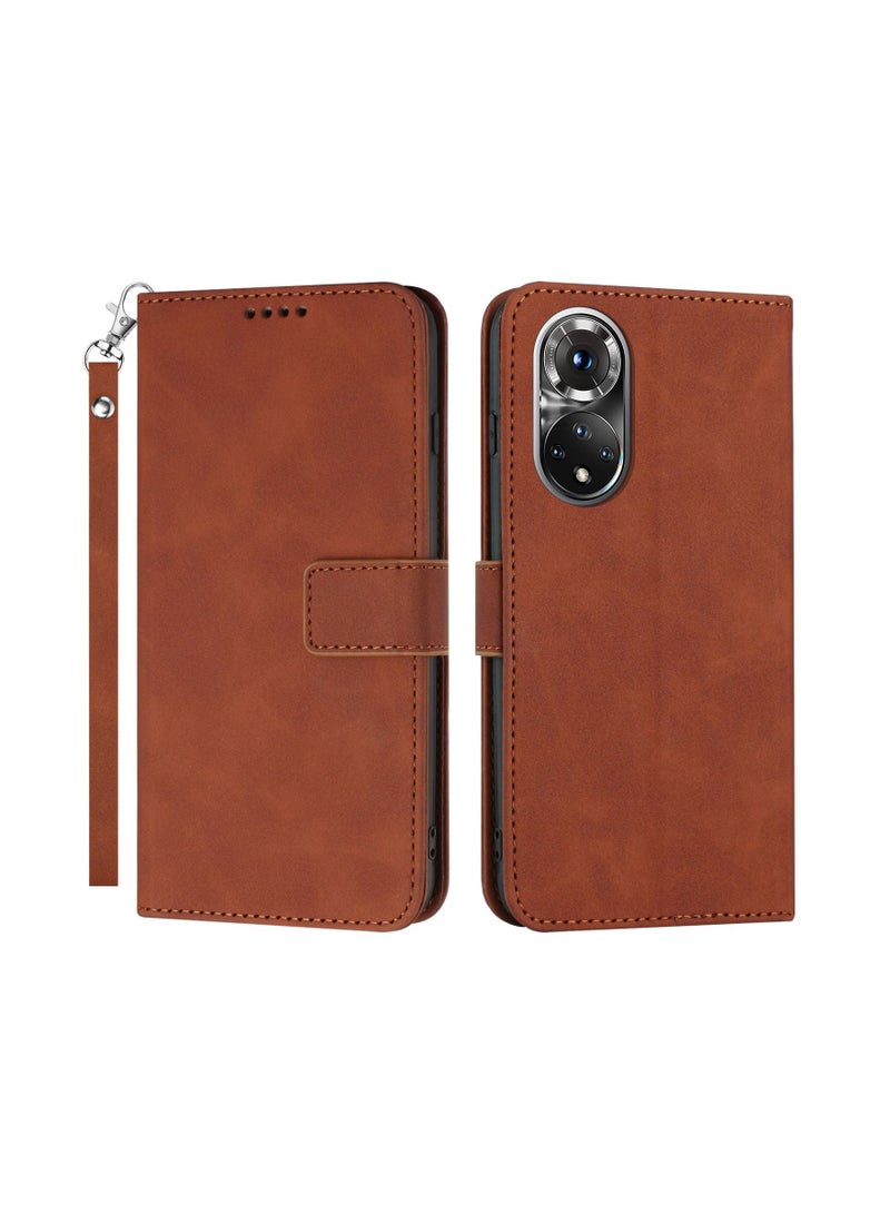 Suteni Flip Cover Card Slots Leather Phone Case for Huawei - Image 1