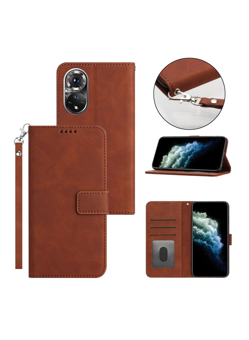 Suteni Flip Cover Card Slots Leather Phone Case for Huawei - Image 2
