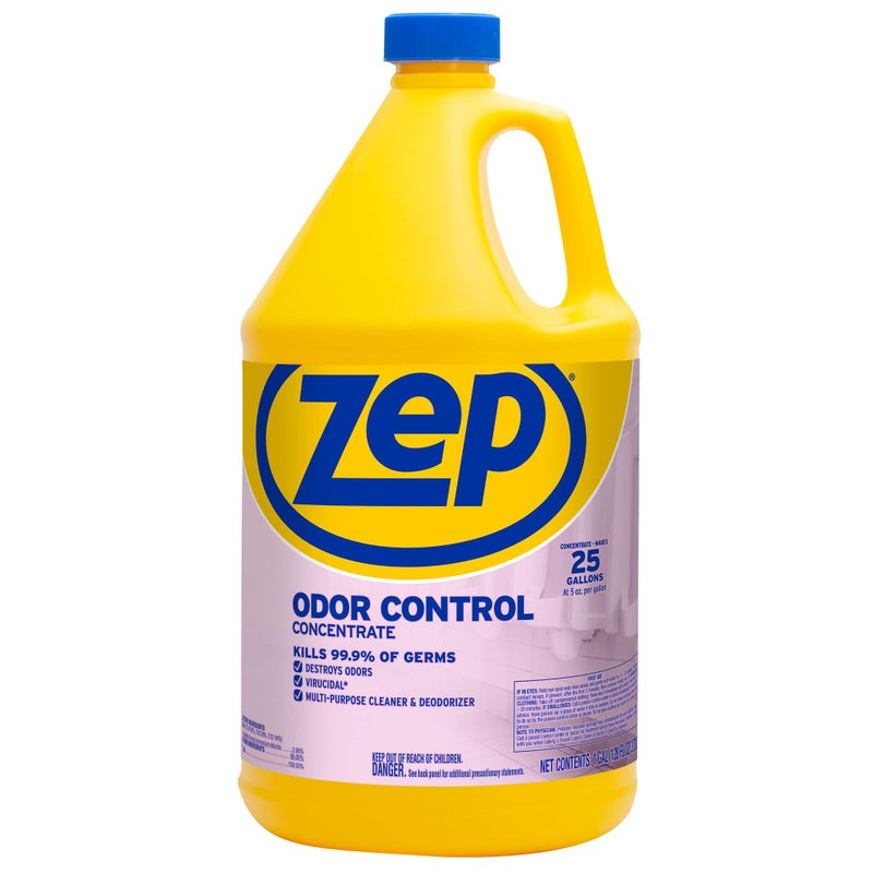 Zep Odor Control Concentrate 128 Ounce ZUOCC128 (1 Bottle), 1 Gallon Concentrate, No Scent - Image 1