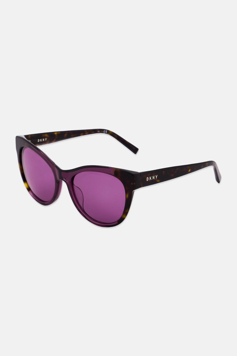 DKNY Women DK533S Cat Eye Sunglasses, Purple - Image 4