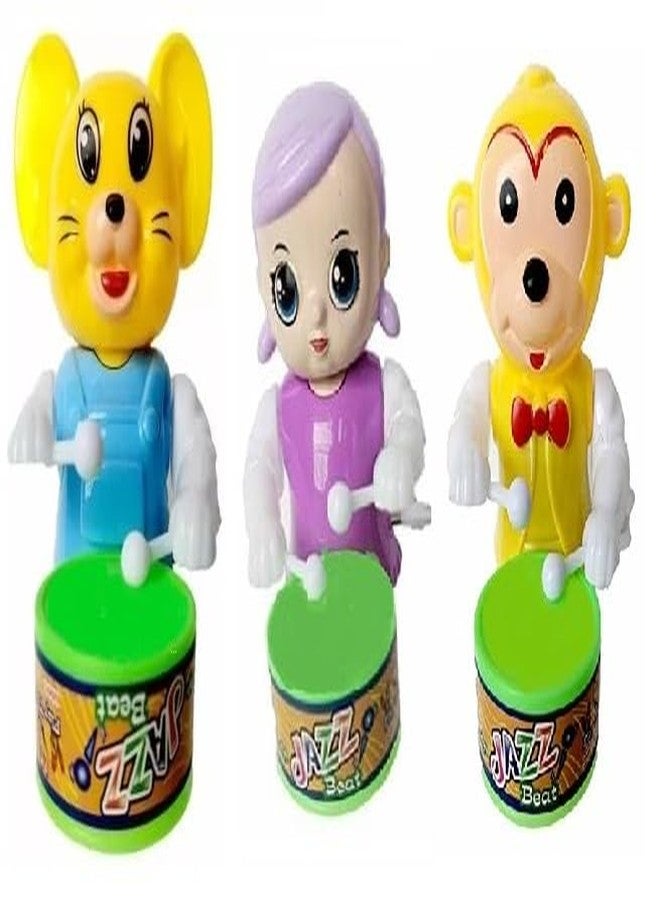 SHANVI Toys Cute Drummer Pet Toys with Dancing Action for Kids Toys Sound Toys Key-Operated CAT-BABY-Y-MONKEY-03 - Image 1