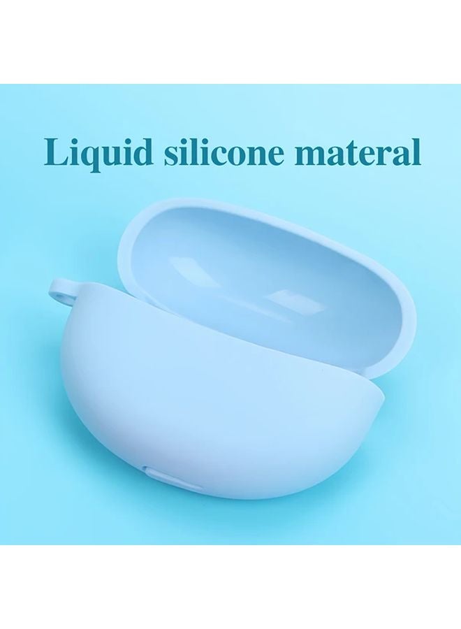 Dark Green Silicone Protective Case with Metal Hook for OPPO Enco Air2 Pro Anti Drop Shockproof - Image 4