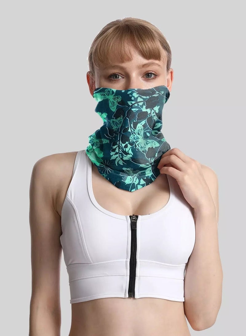 Generic Flower & Butterfly Pattern Outdoor Windproof Riding Neck Gaiter  - Image 1