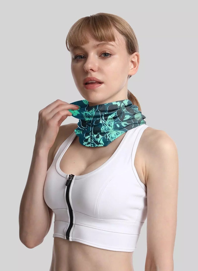 Generic Flower & Butterfly Pattern Outdoor Windproof Riding Neck Gaiter  - Image 2