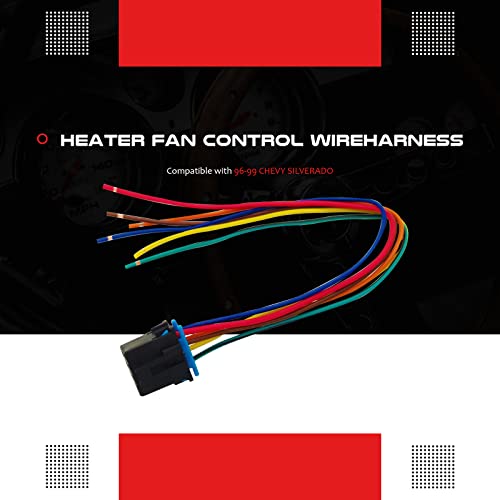 Whautole Heater Climate Fan Speed Control Connecto Pigtail,969907/Pt1346/15306189,Compatible with 96-99 Chevy Silverado - Image 2