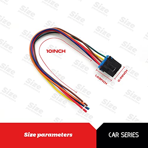 Whautole Heater Climate Fan Speed Control Connecto Pigtail,969907/Pt1346/15306189,Compatible with 96-99 Chevy Silverado - Image 3