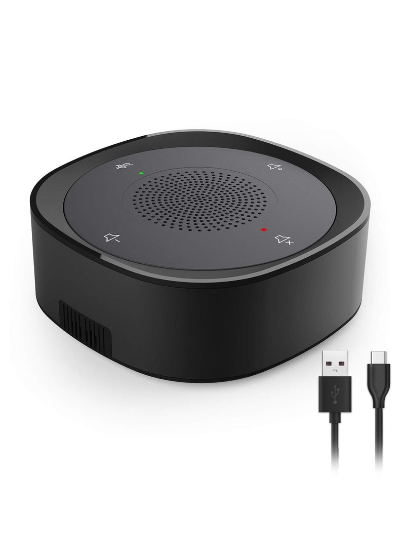 SYOSI - Conference Speaker and Microphone, USB Speakerphone Microphone, with 360º Voice Pickup, Touch-Sensor Buttons for Mute/unmute, Streaming, Call Speaker Skype, Webinar, Interview - Image 1