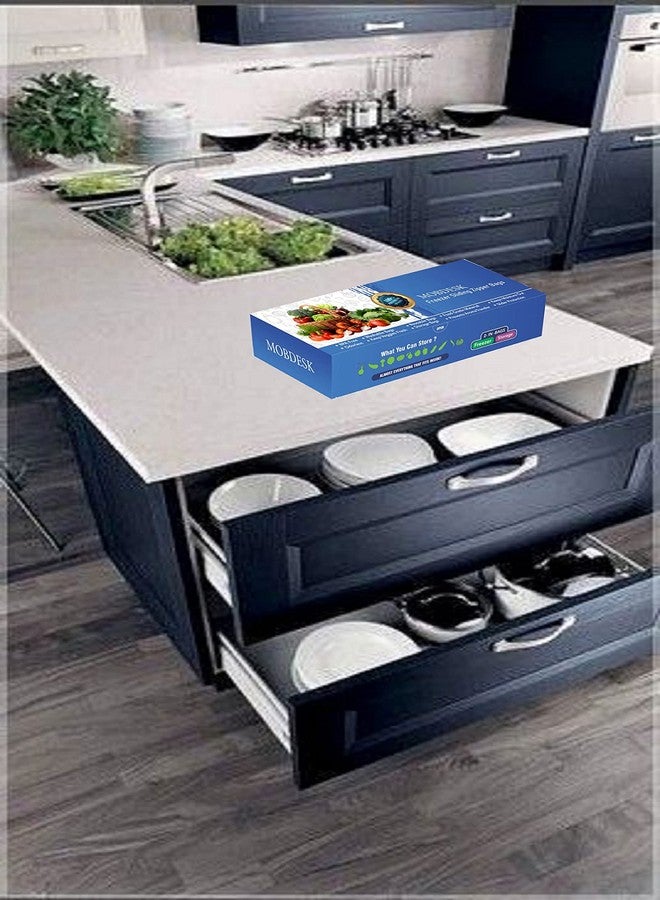 MOBDESK Ziplock Covers Pouch Bags, Reusable Ziplock Bags Airtight Seal for Travel Freezer Refrigerator Packing Cloths Accessories (Pack of 15)- Ur-565 - Image 4