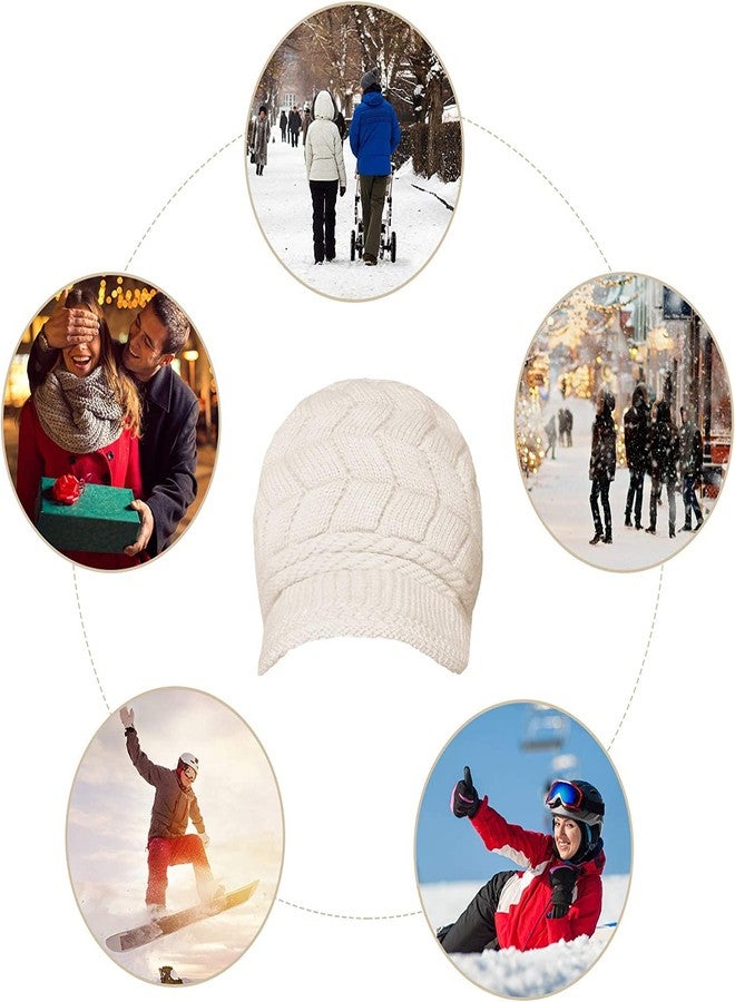 Alexvyan Imported Unisex Wool Men and Women Winter Cap Woolen Knitted Warm Hat (Fur Inside) Hats for Ladies Beanie Girls Skullies Caps (Beige) - Image 4