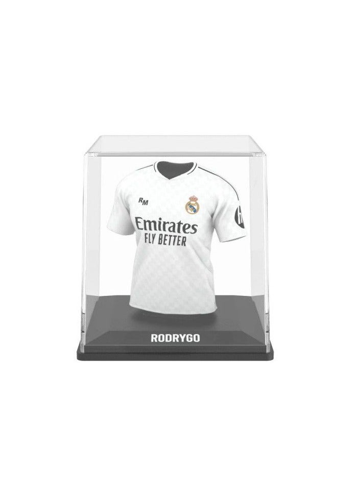 Real Madrid Rodrygo Home Jersey Display Case, Official Licensed Collectible, 2024/2025