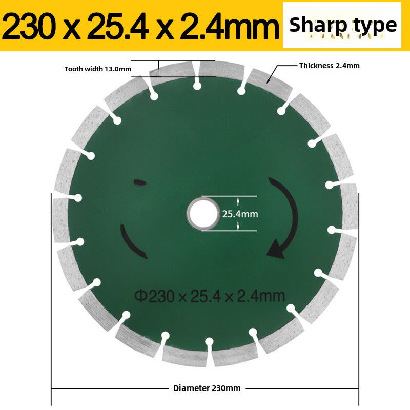 Mixed Single-Piece Slotting Machine Special Saw Blade Clay Wall Slotting Blade Cutting Blade 300/350 Blade Wear-Resistant(230*25.4*2.4) - Image 1