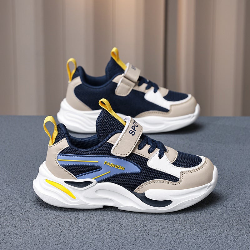 Mesh Sneakers Lightweight Flexible Sole Walking Shoes For Kids Indoor And Outdoor Activities - Image 1
