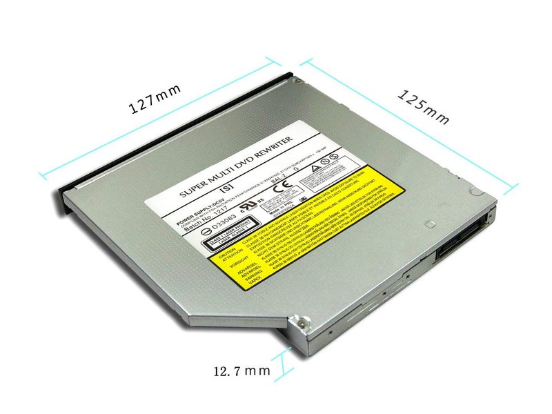 OSGEAR Internal Thick 12.7mm SATA 8X DVDRW CD DVD RW ROM Burner Writer Laptop Replacement PC Mac Tray Loading Drive for Asus Acer HP Dell Lenovo Samsung Sony - Image 4