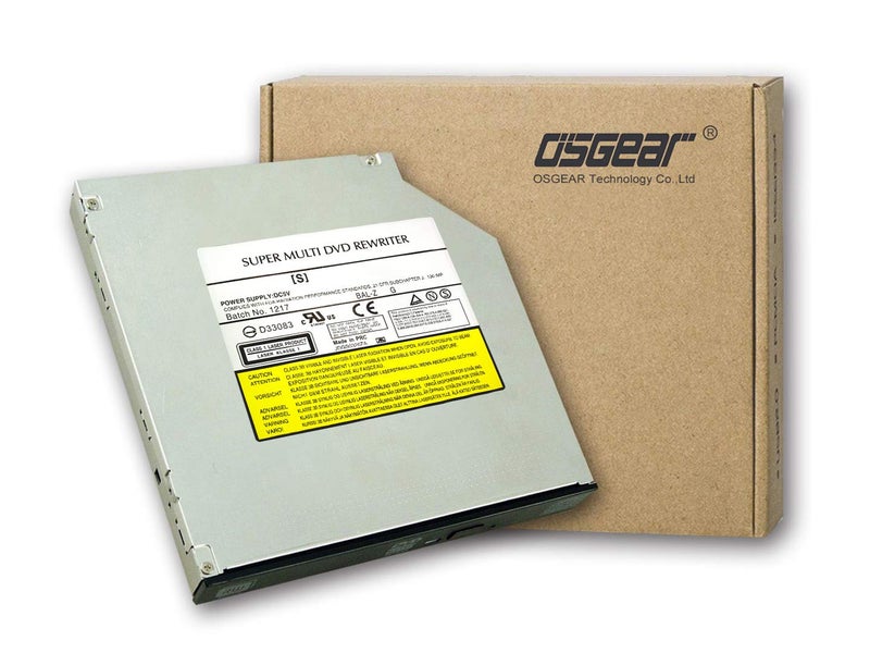 OSGEAR Internal Thick 12.7mm SATA 8X DVDRW CD DVD RW ROM Burner Writer Laptop Replacement PC Mac Tray Loading Drive for Asus Acer HP Dell Lenovo Samsung Sony - Image 1