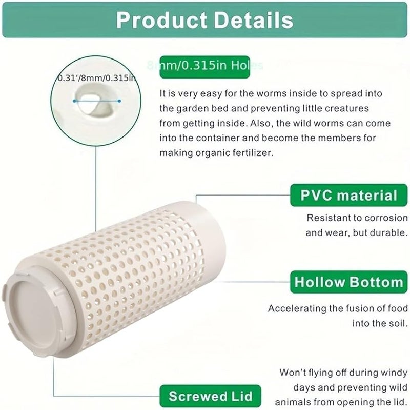 Worm Farm Composter 3 Pack For Kitchen Waste Outdoor Garden Compost Bin - Image 5