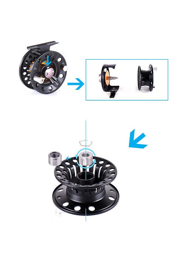 LEO 3BB Ball Bearing Full Metal Fly Fish Reel Former Rafting Ice Fishing Vessel Wheel Left/Right Interchangeable  - Image 2