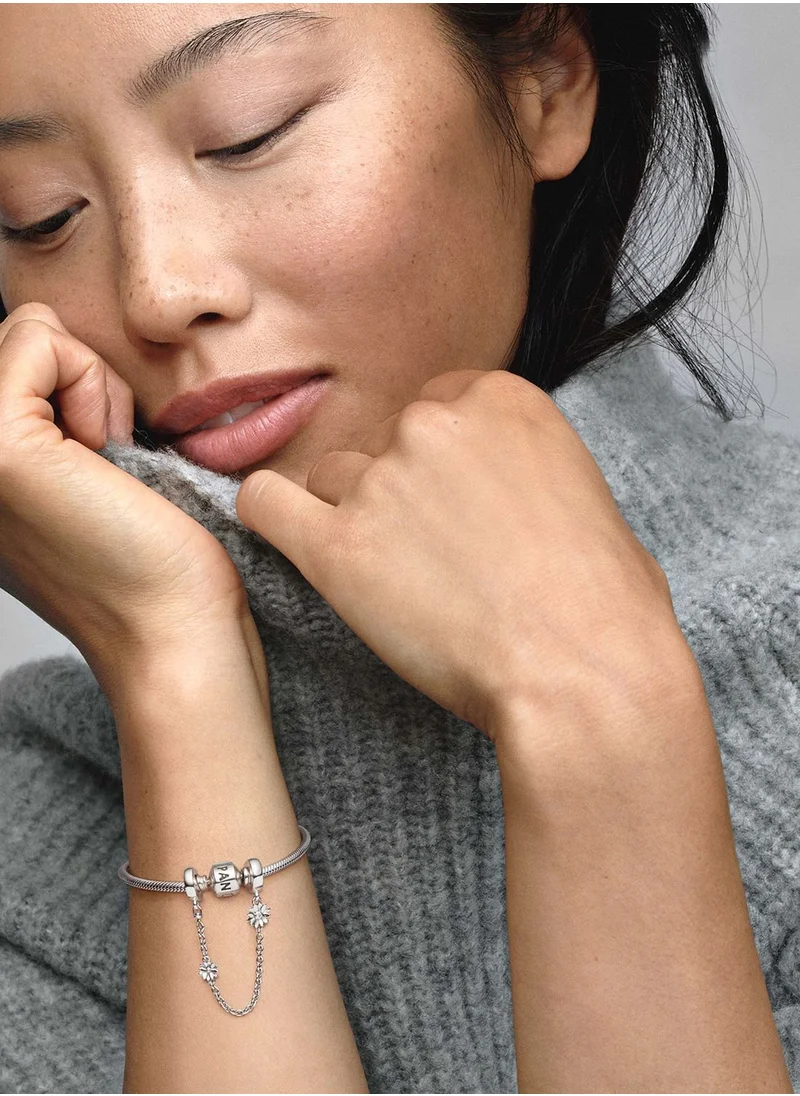 PANDORA Daisy Flower Safety Chain Charm