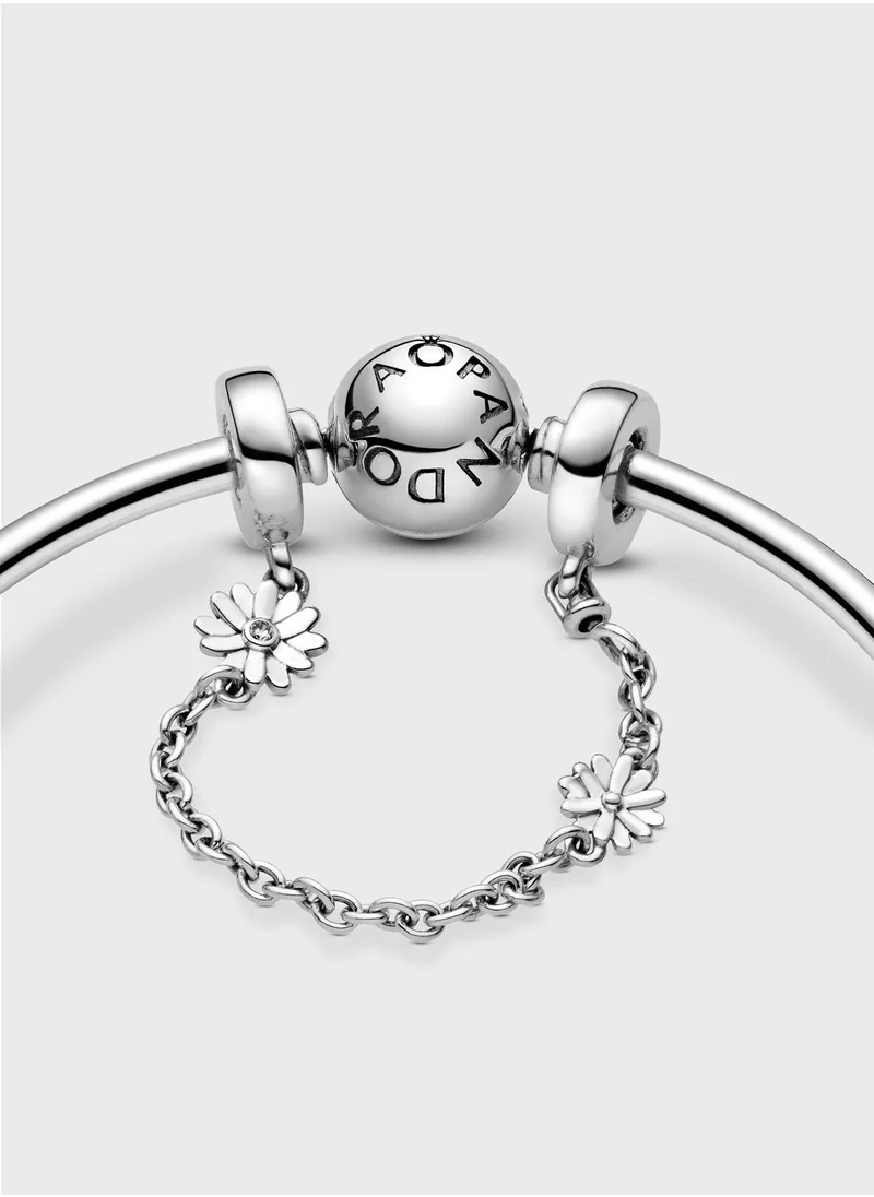 PANDORA Daisy Flower Safety Chain Charm