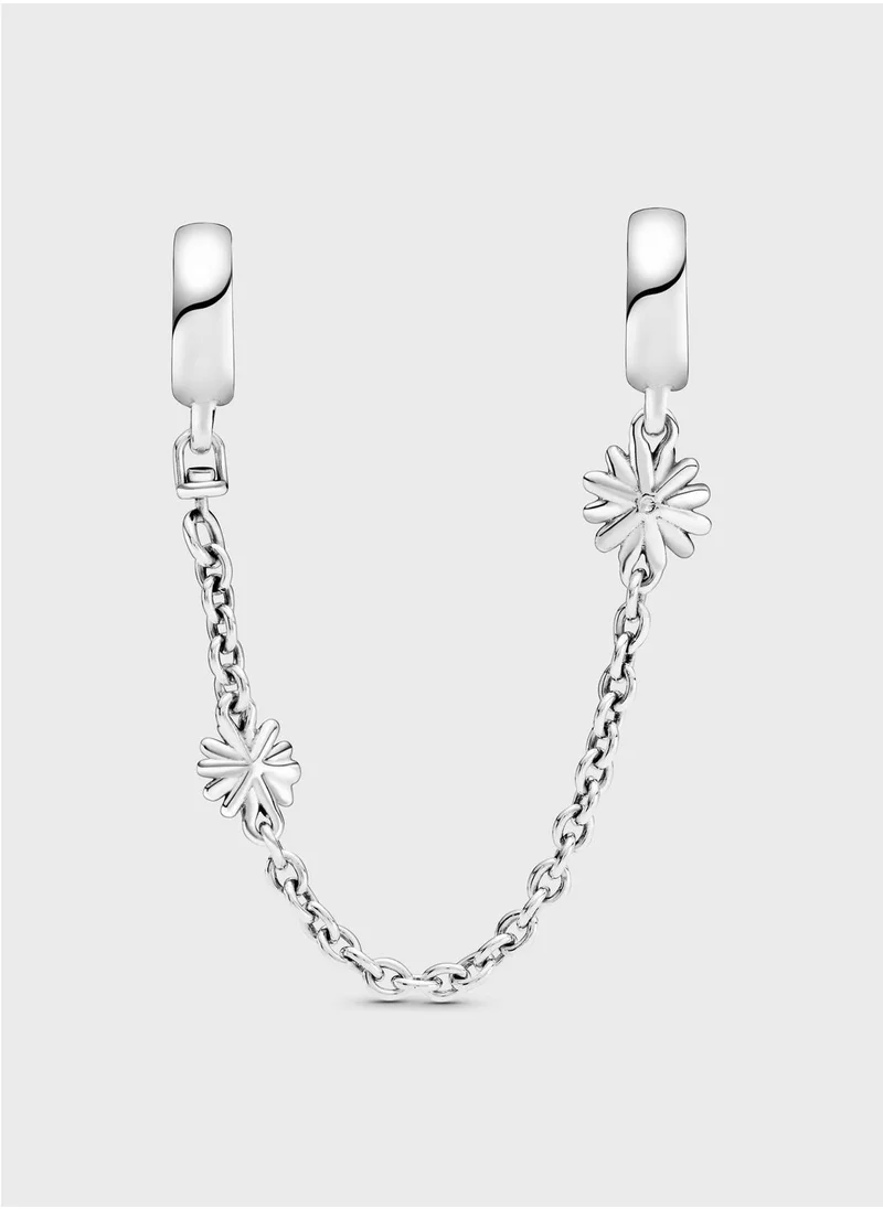 PANDORA Daisy Flower Safety Chain Charm