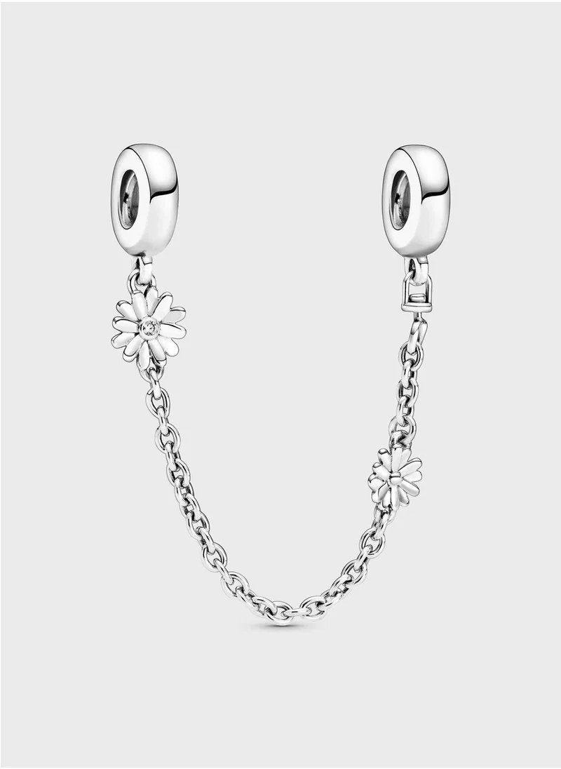 PANDORA Daisy Flower Safety Chain Charm