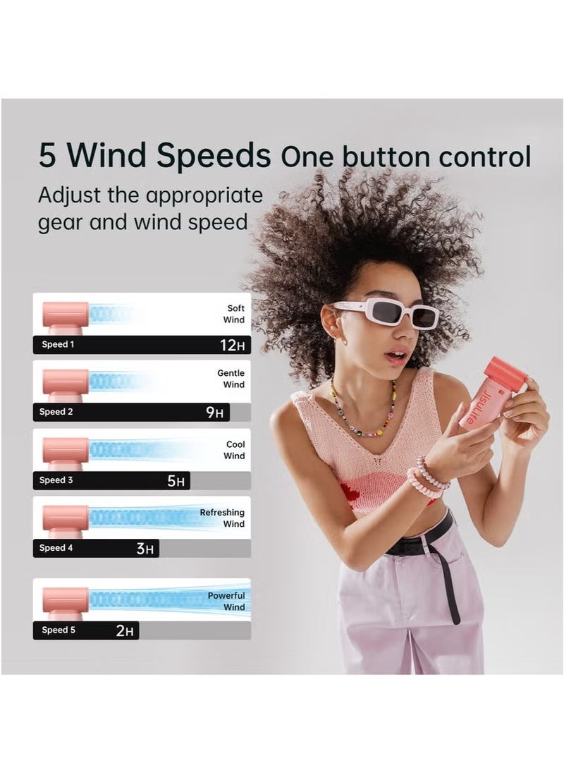 JISULIFE - Jisulife Elec 9 Handheld Turbo Fan with Adjustable Speeds 5000mAh Rechargeable Battery - Image 1