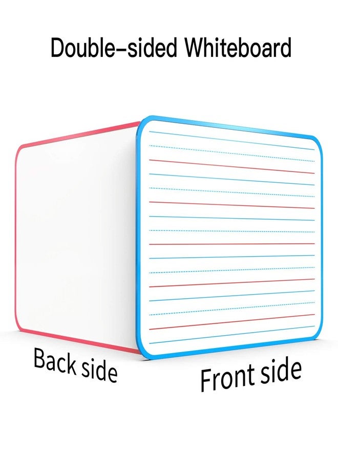ALL SUMMER Ruled Dry Erase Lapboard, Double Sided Dry Erase Board, Small Whiteboard for Kids, Dry Erase Board with Lines for Learning Writing (Set of 2) - Image 5