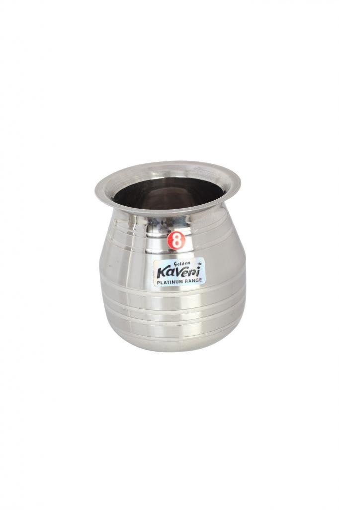 Kaveri Stainless Steel Water Storage Lota Chambu Kalash Container Tumbler, 500 ML - Image 5