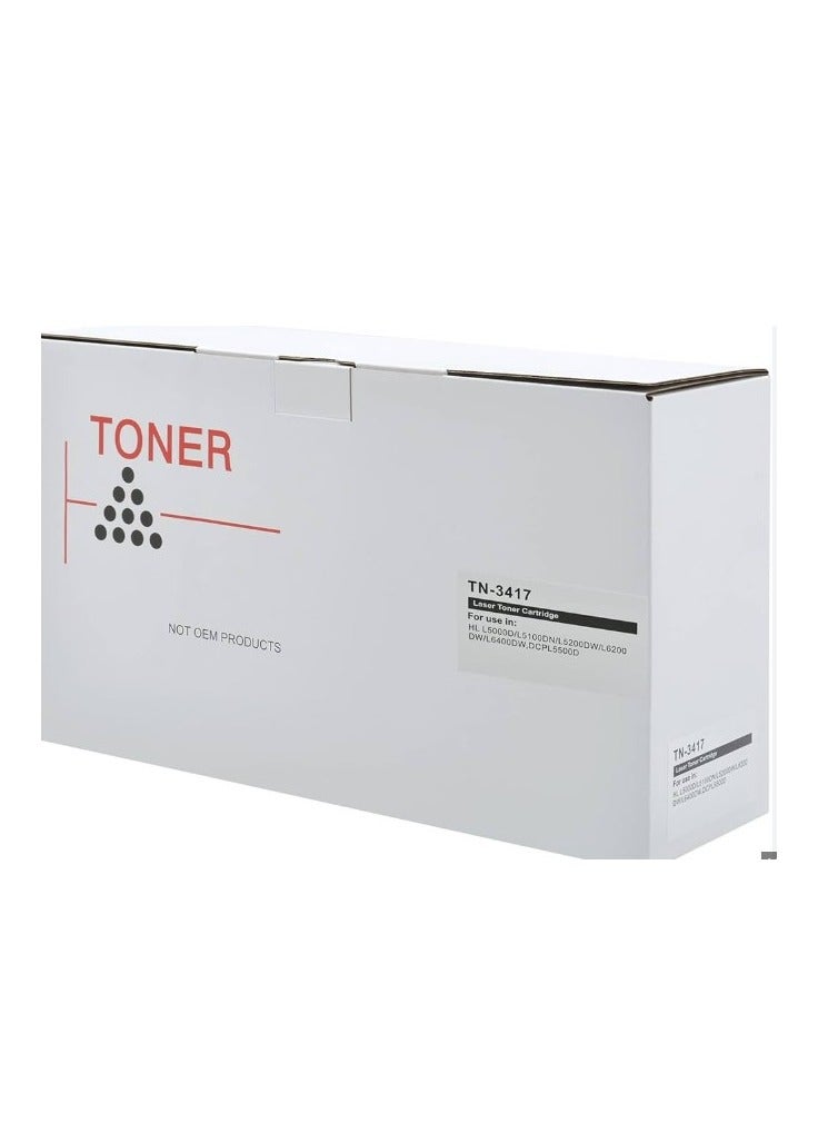 Terabyte TN-3417 High Capacity 8000 pages Compatible Toner Cartridge for HL-5000D HL-L5200DW and MFC-L5755DW Printers - Image 1