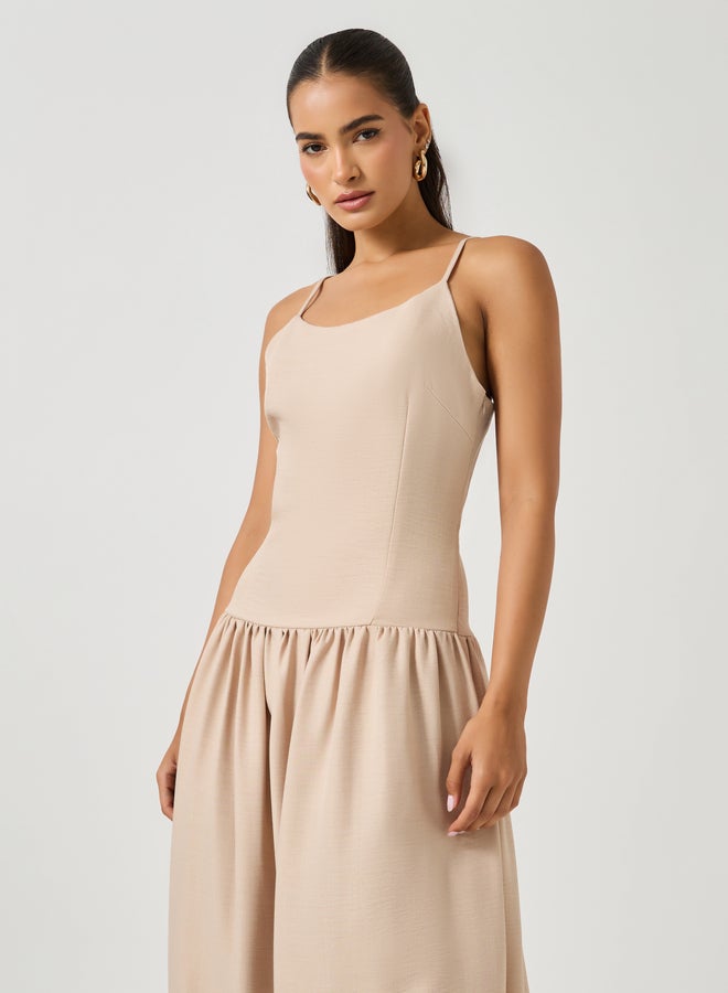 ستايلي فستان ميدي بتطريز زهري - Image 3