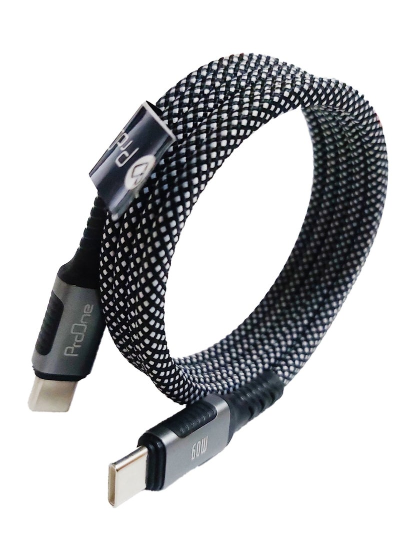 ProOne ProOne PCC104 Type-C to Type-C 60W Magnetic Self-Winding Charging & Data Cable (1M)  - Image 3