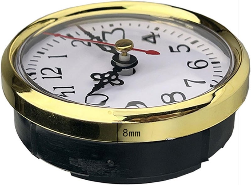 80mm Quartzs Clocks Insert Craft Clock Movement Round Clock Head Inlaid Bells Cores With Arabic Numerals - Image 3