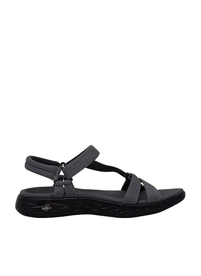 Skechers Women's On-The-GO 600 - Brilliancy Sandals, Charcoal Black/Black, 10 M US - Image 1
