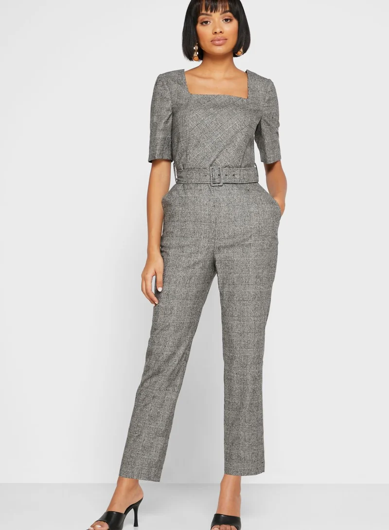 LK Bennett Dr Sage Square Neck Jumpsuit