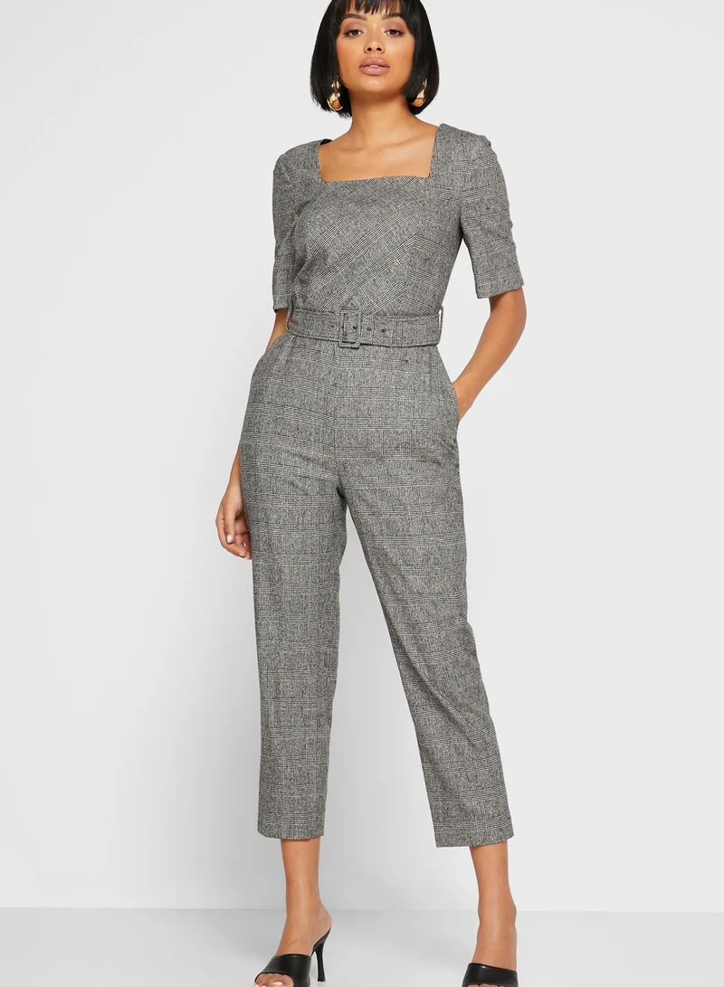 LK Bennett Dr Sage Square Neck Jumpsuit