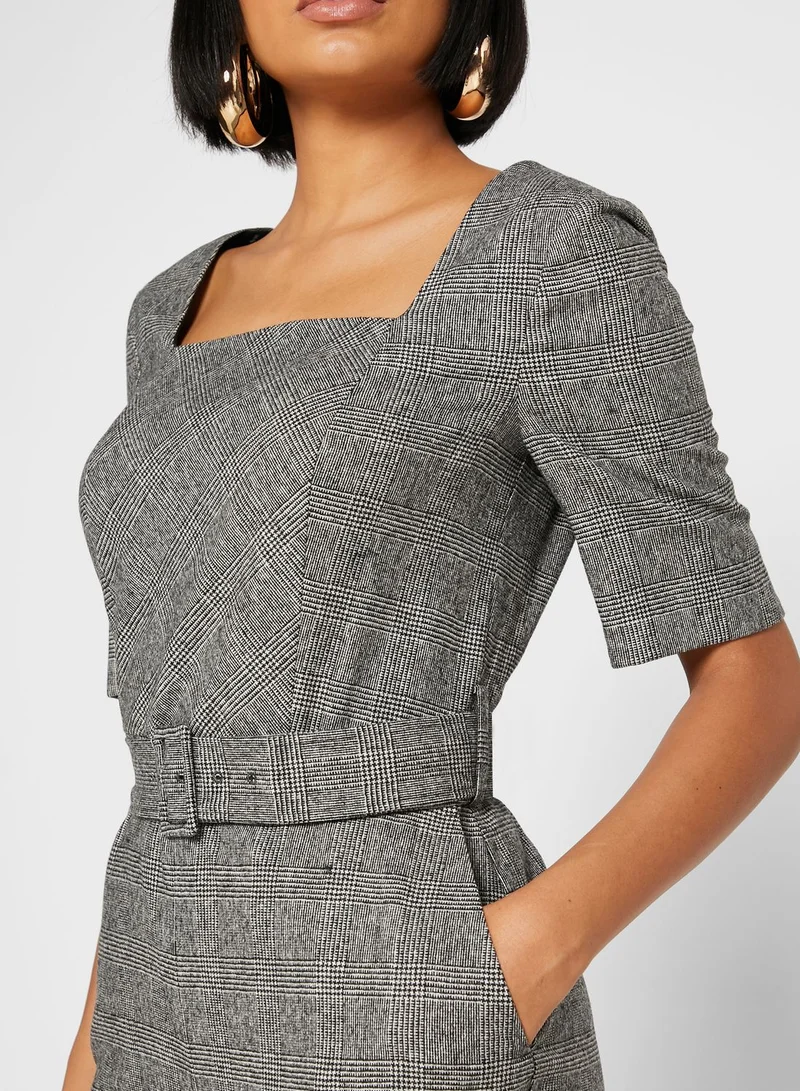 LK Bennett Dr Sage Square Neck Jumpsuit