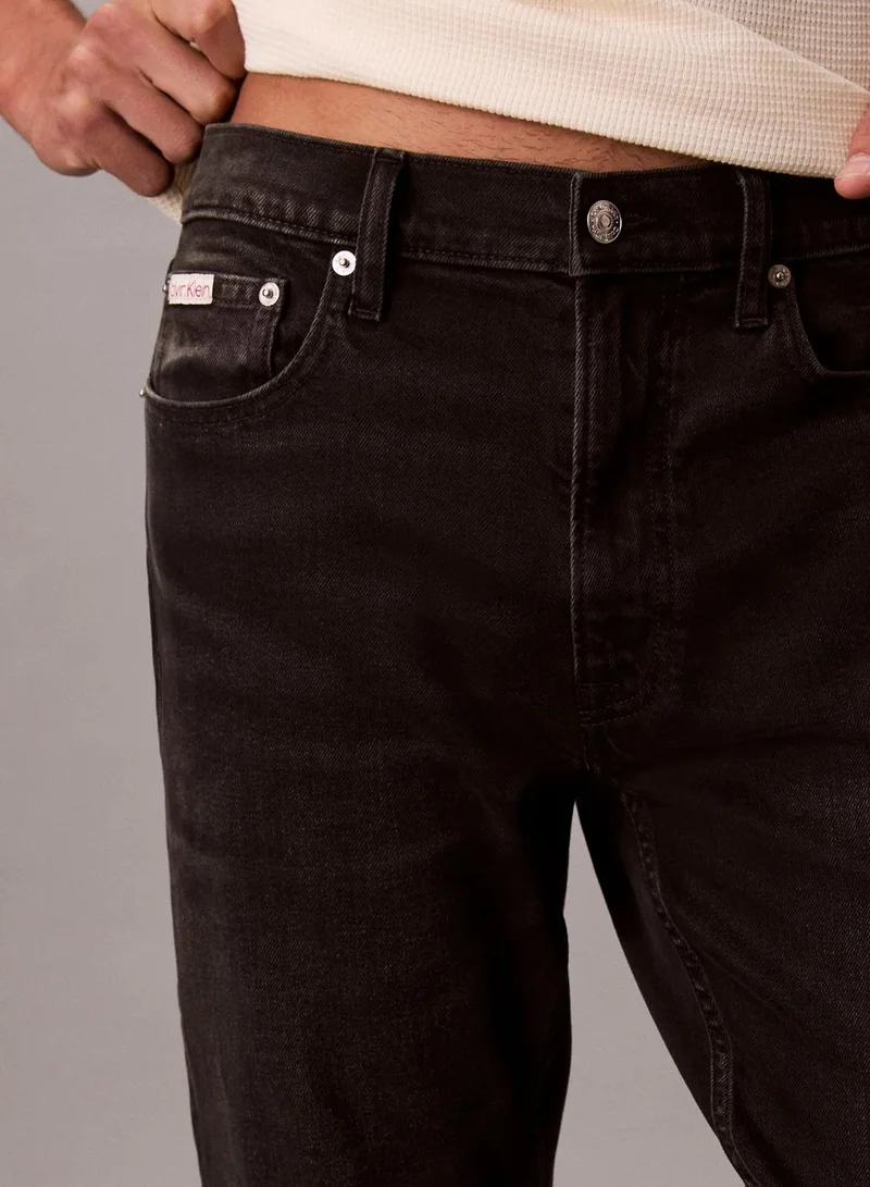 Calvin Klein AVERY BLACK STONE Classic Tapered Jeans for Men | Best Price UAE